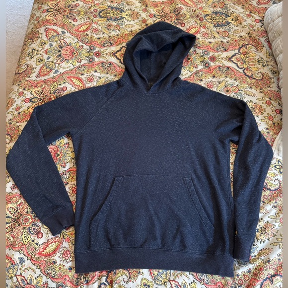 Perfect condition men’s M blue and white speckled Theory men’s pullover hoodie - Picture 1 of 7